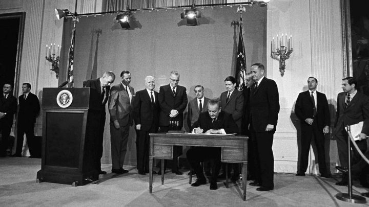 LBJ signs the Public Broadcasting Act of 1967